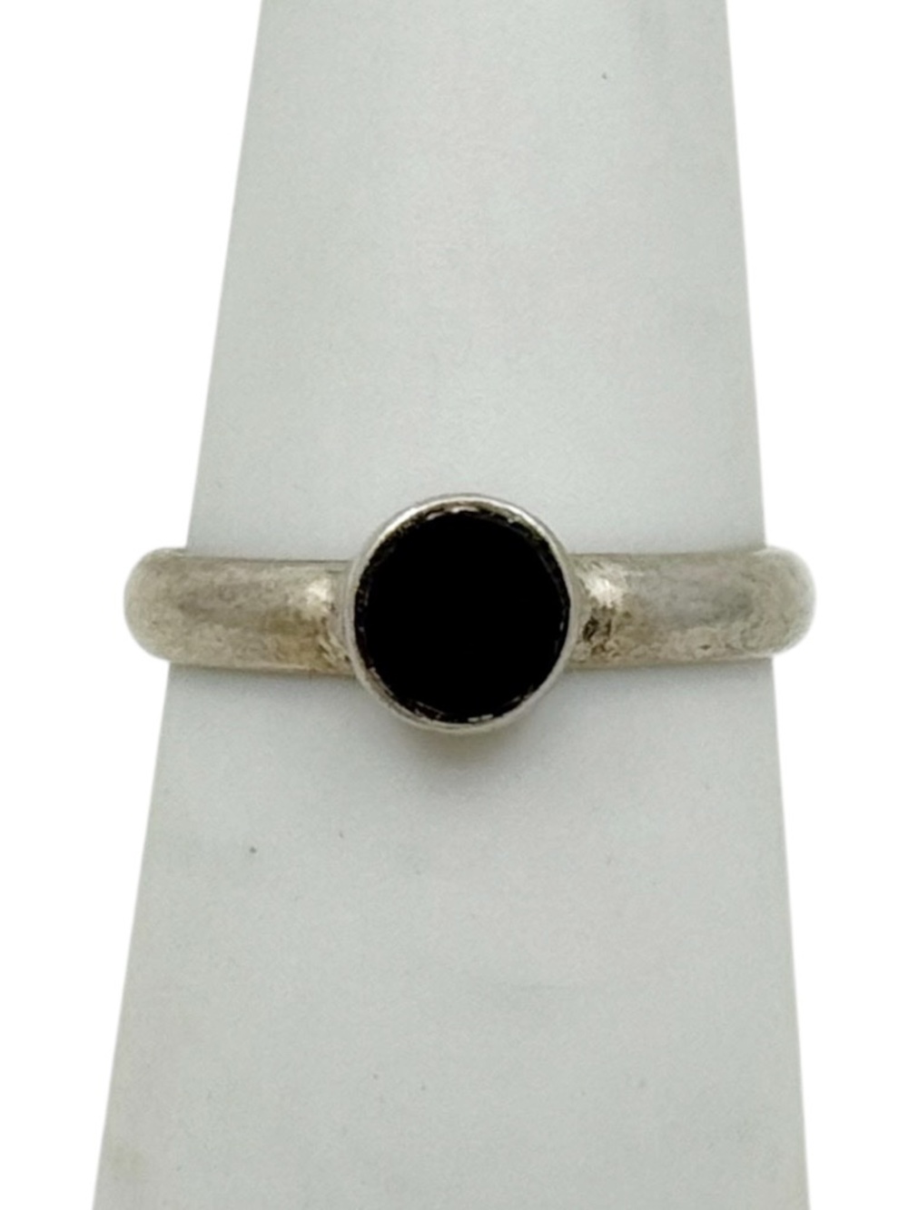 Hand made sterling silver onyx ring - GM967